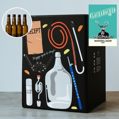 Klackabacken Moderne Lager - Ølbryggesæt (10 liter) & Flasker