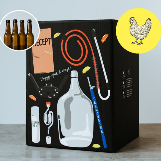 Ægstra lys saison – Ølbryggesæt (10 liter) & Flasker