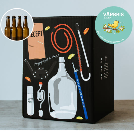 Forårsbrise Lager - Ølbryggesæt (4 liter) & Flasker